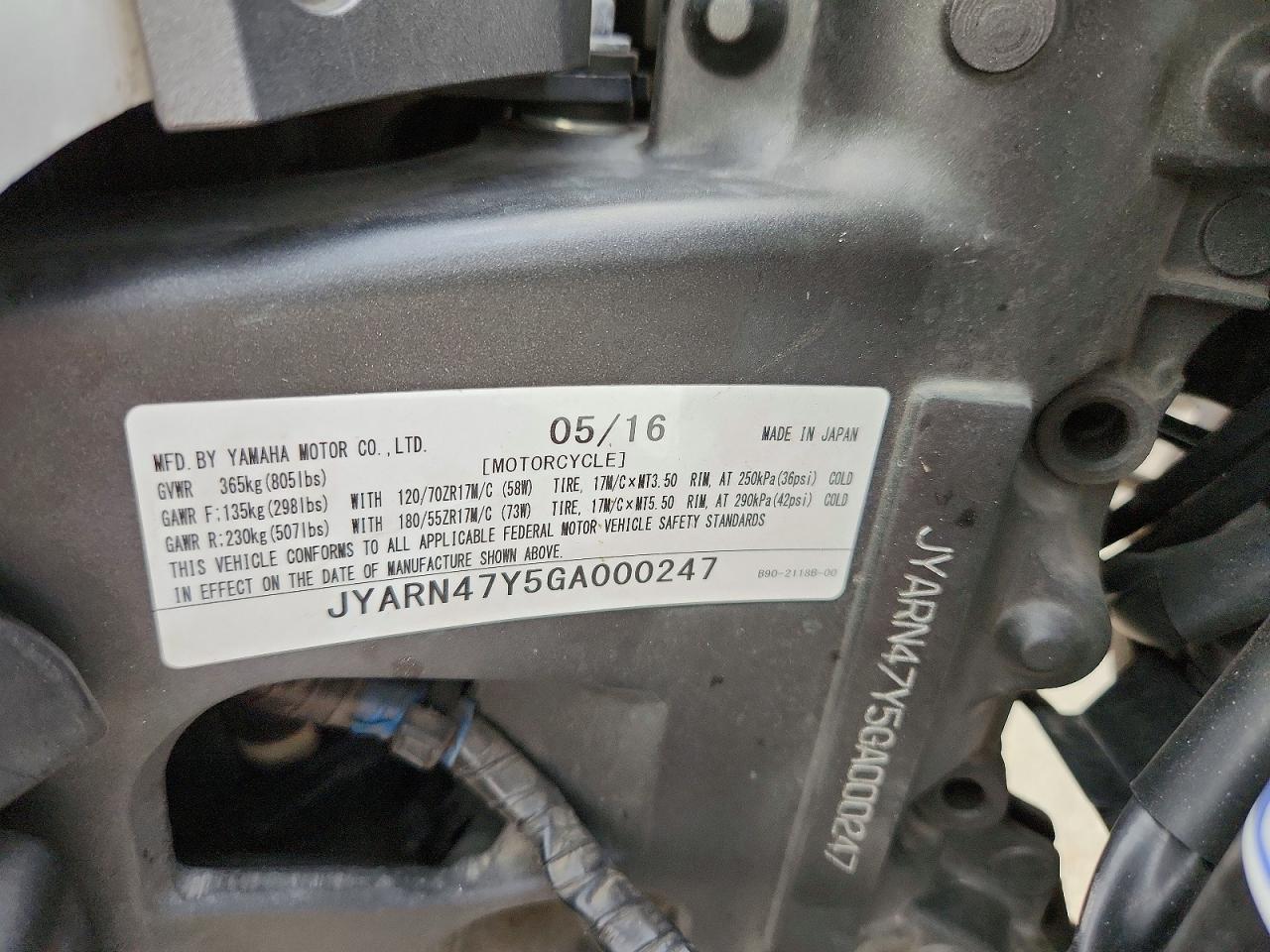 2016 Yamaha XSR900 C