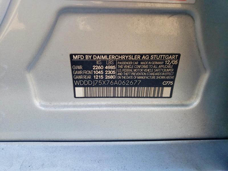 2006 Mercedes-Benz Cls-class Cls500