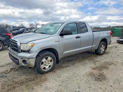 Salvage cars for sale from Copart West Warren, MA: 2010 Toyota Tundra Double Cab SR5