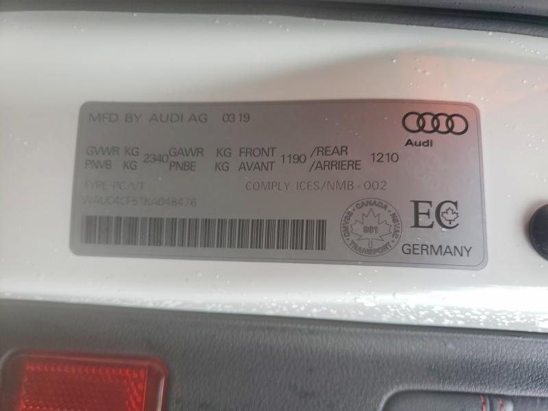 2019 Audi S5 Prestige