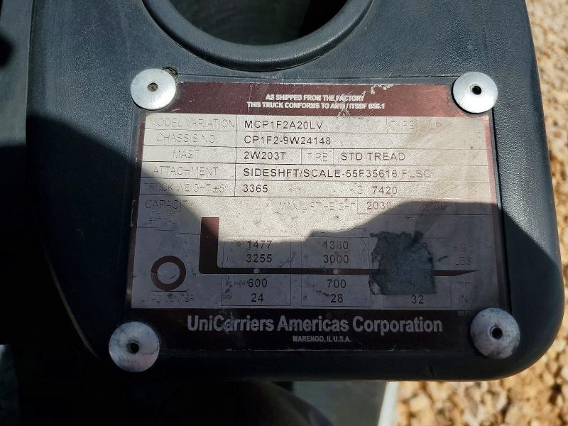 2017 Unicariers 2017 Unicarriers MCP1F2A20LV Forklift