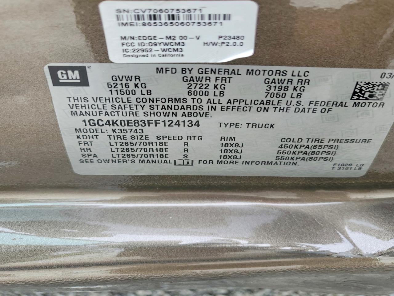 2015 Chev Silverado LTZ