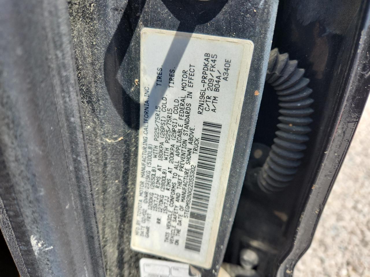 2002 Toyota Tacoma Prerunner