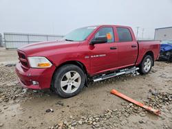 Salvage trucks for sale at Appleton, WI auction: 2012 Dodge RAM 1500 ST