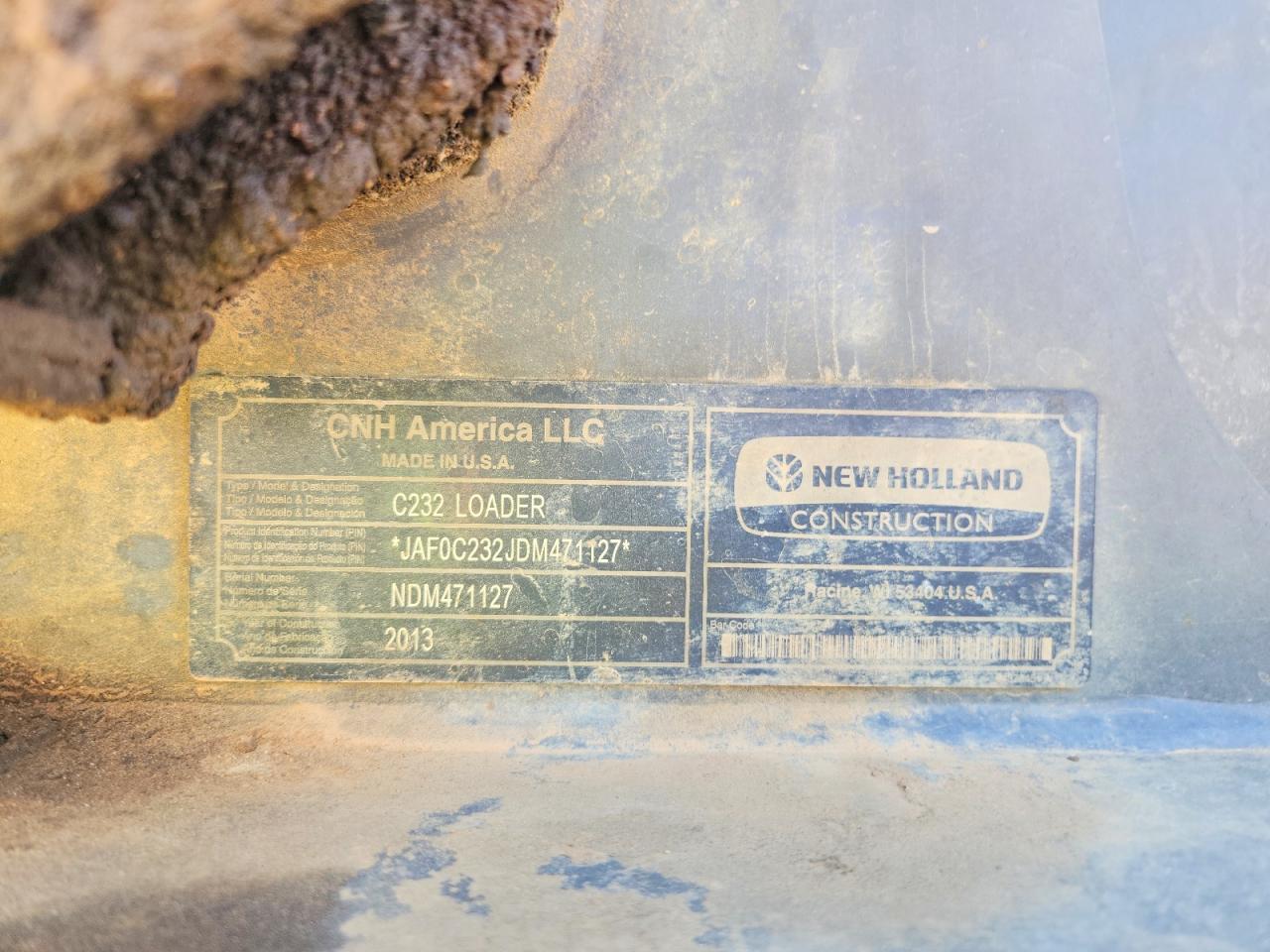 2013 New Holland C238