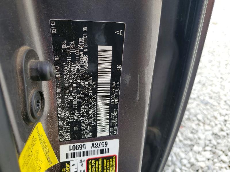 2013 Toyota Sienna xle 8-passenger