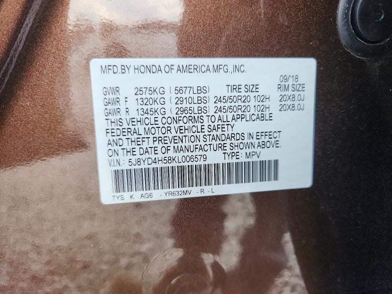 2019 Acura Mdx Technology