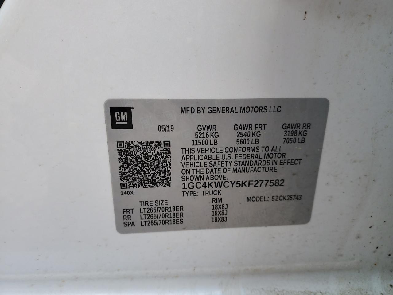 2019 Chevrolet Silverado K3500 LT