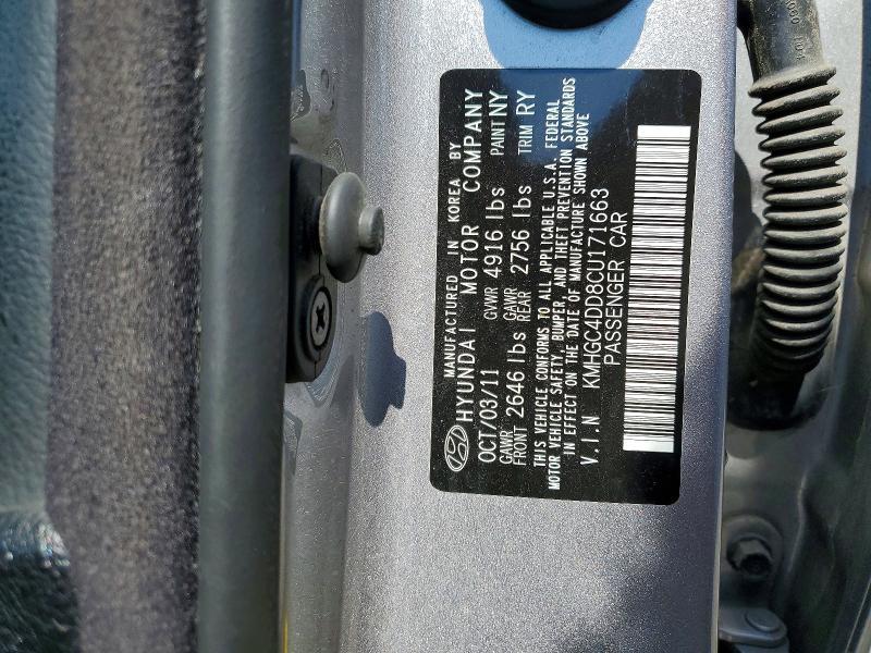 2012 Hyundai Genesis 3.8l
