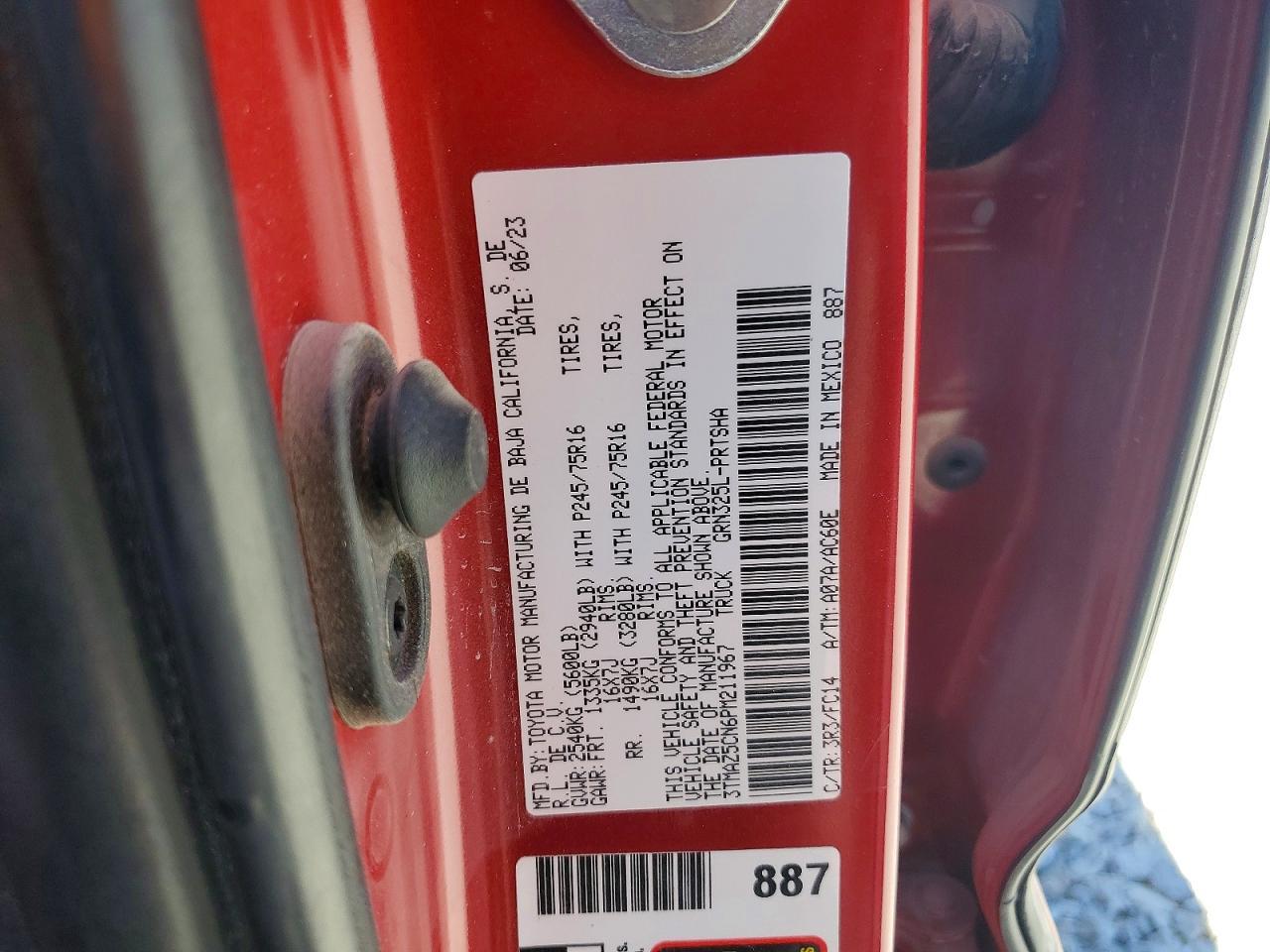 2023 Toyota Tacoma SR5 V6