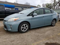 Salvage cars for sale from Copart Wichita, KS: 2013 Toyota Prius two