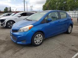 Toyota Yaris salvage cars for sale: 2014 Toyota Yaris 5-door le