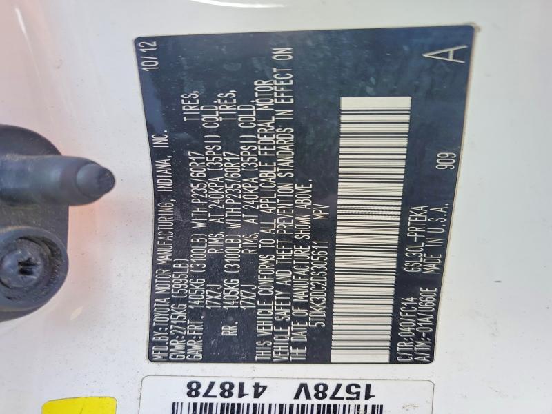 2013 Toyota Sienna le 8-passenger