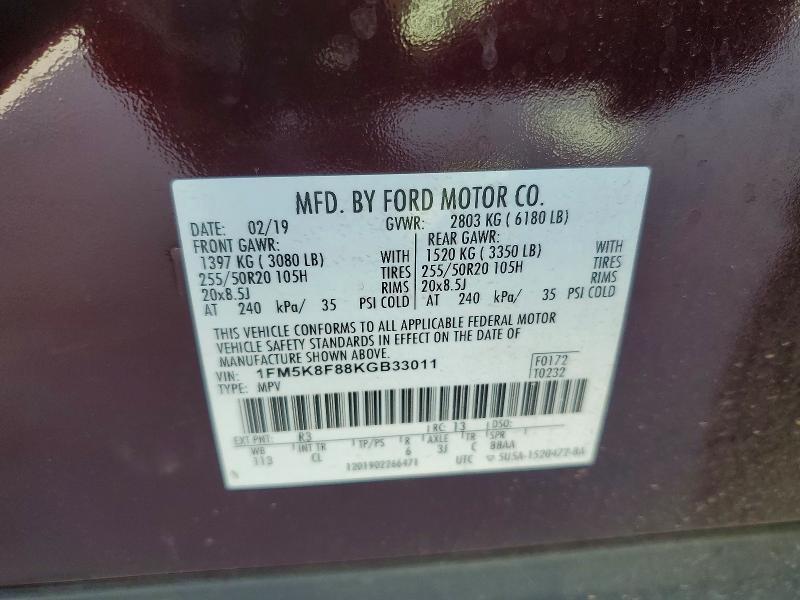 2019 Ford Explorer Limited