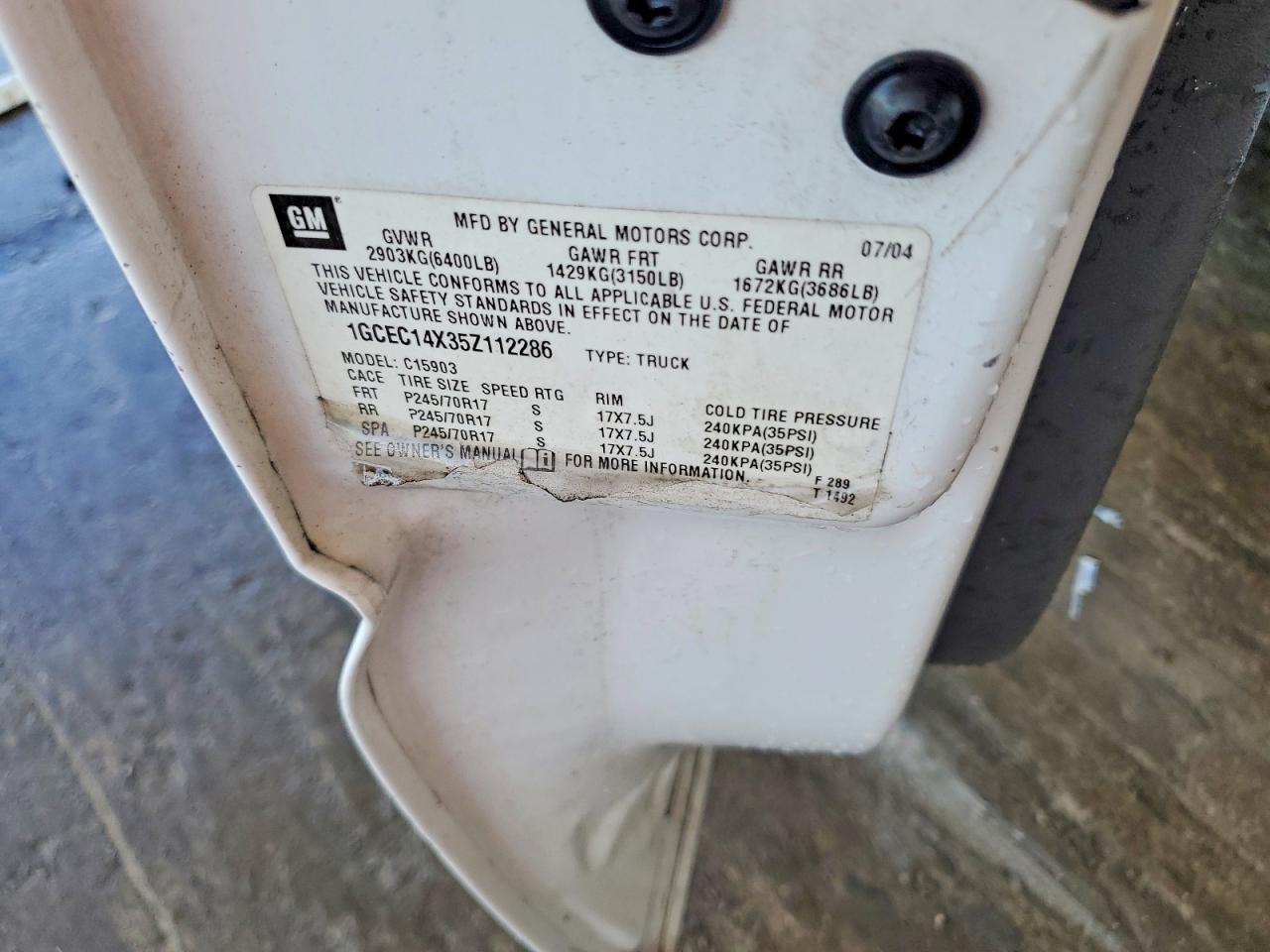 2005 Chevrolet Silverado C1500