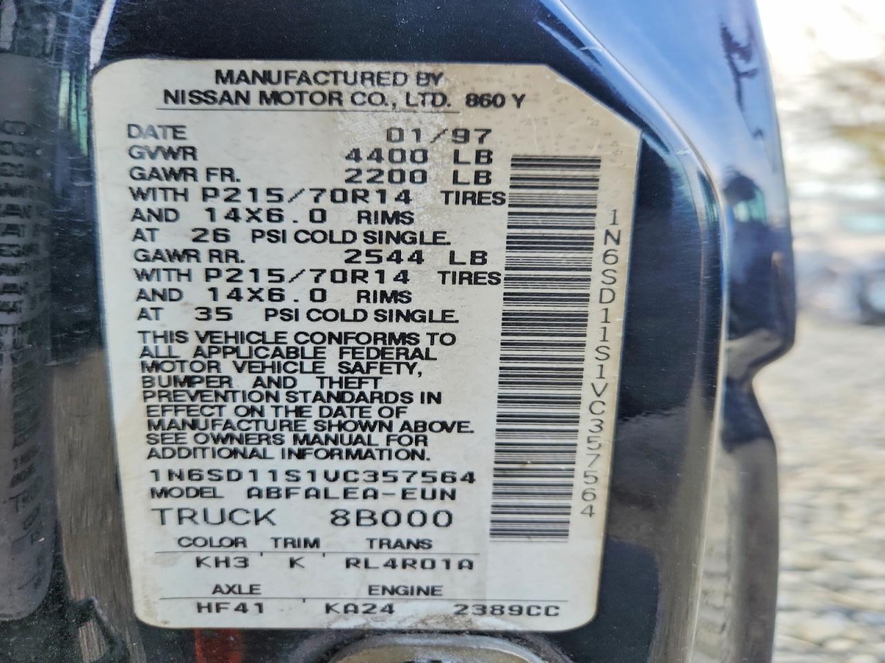 1997 Nissan Truck Base