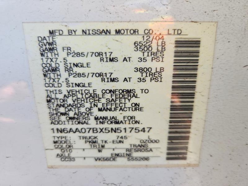 2005 Nissan Titan xe