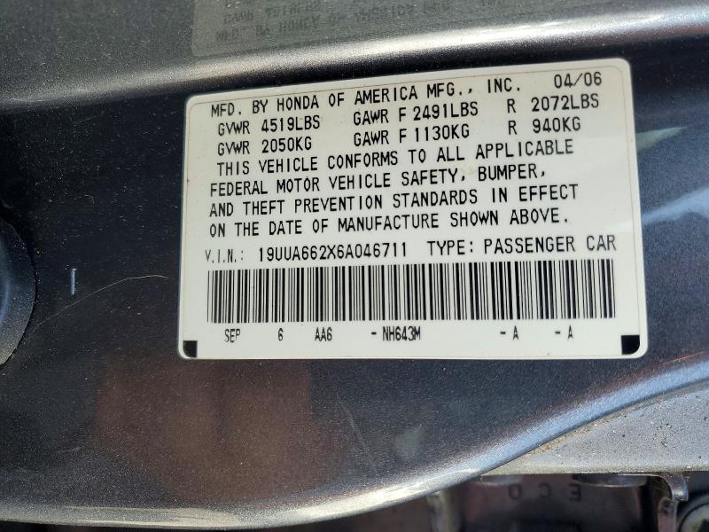 2006 Acura 3.2 tl 4D