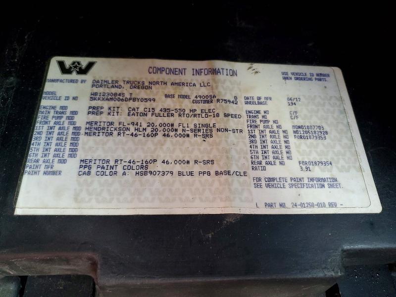 2013 Western Star 2013 Westernstar 4900 Water Truck