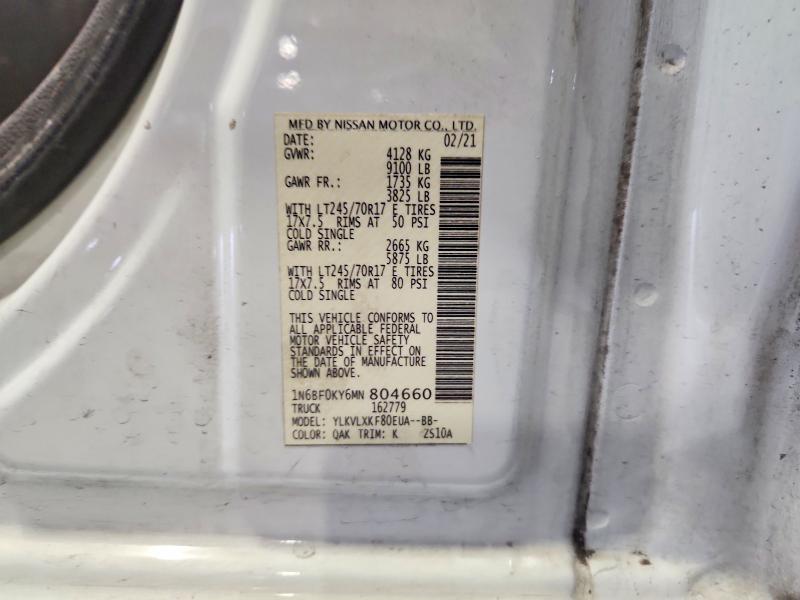 2021 Nissan NV 2500 Delivery Van