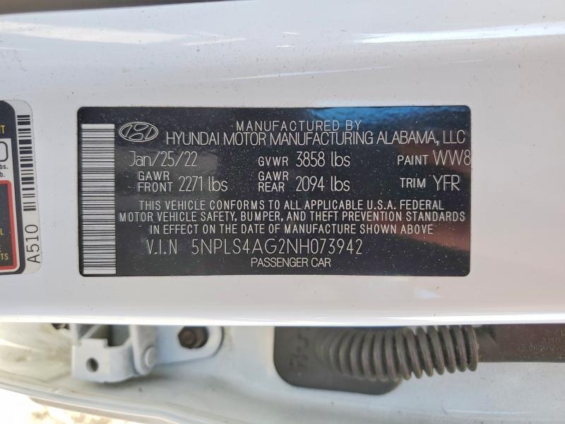 2022 Hyundai Elantra sel