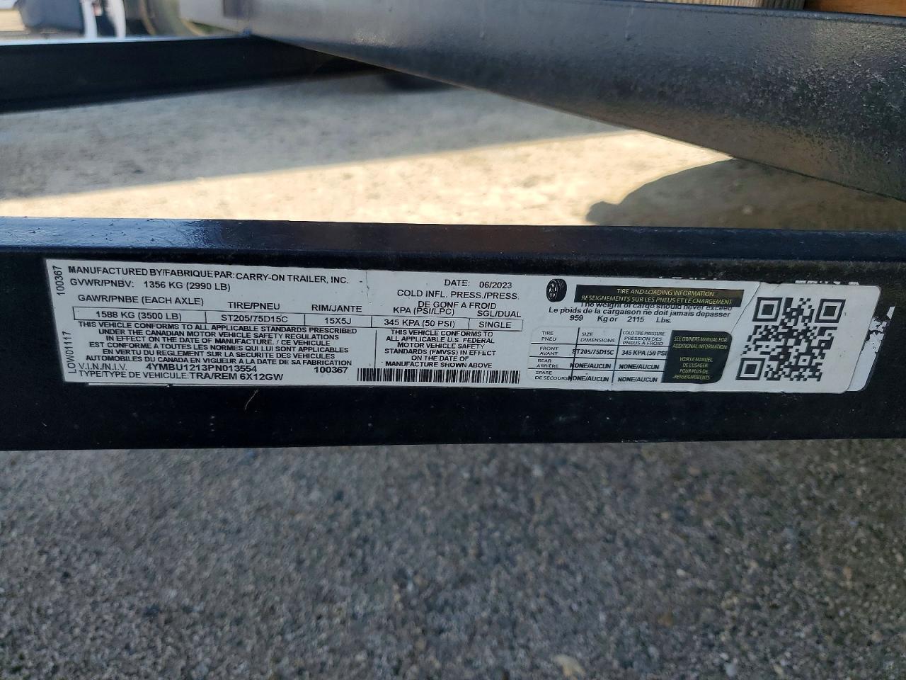 2023 Multiquip 2023 CARRY-ON 6X12GW Utility Trailer