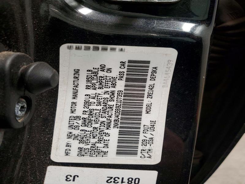 2009 Toyota Corolla s