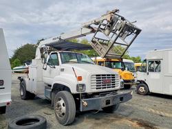 Salvage trucks for sale at Waldorf, MD auction: 2000 GMC C7 Cable Placer Bucket Truck