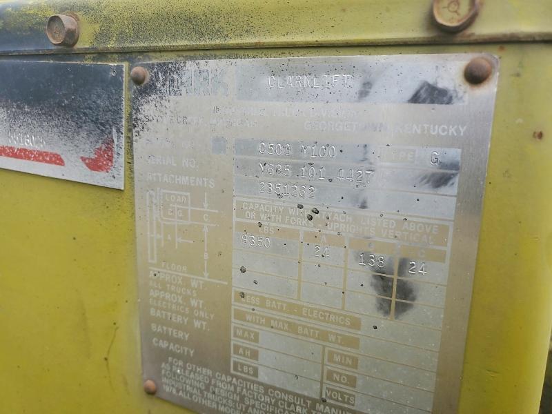 1980 Clark C500Y100 Forklift