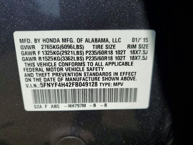 2015 Honda Pilot ex