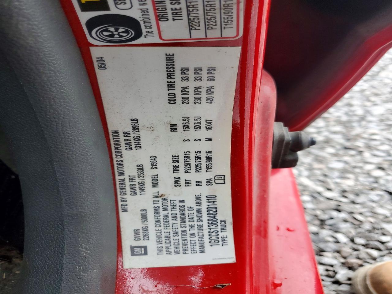 2004 Chev Colorado