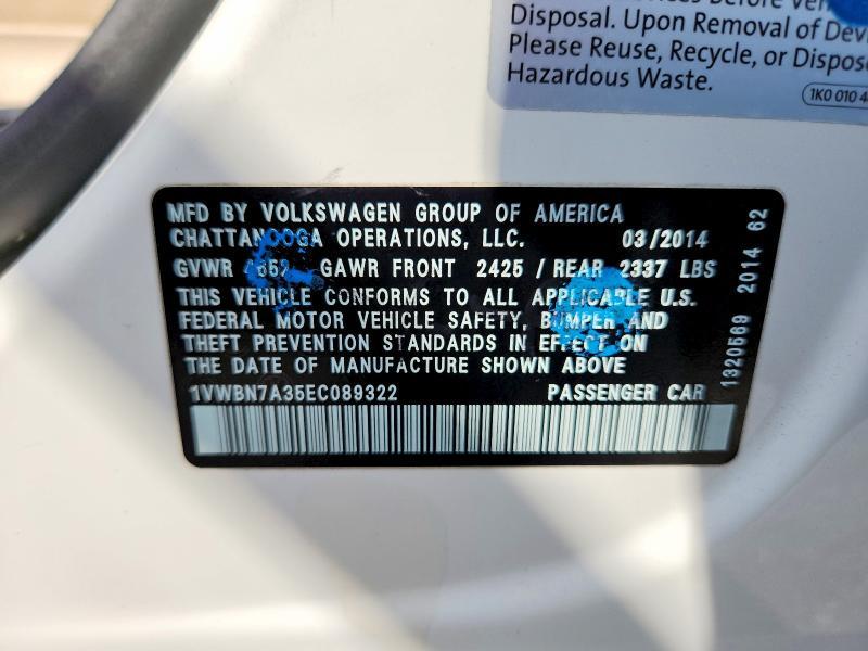 2014 Volkswagen Passat se