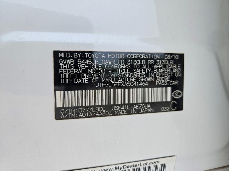 2010 Lexus Ls 460l