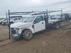 Salvage trucks for sale at Greenwood, NE auction: 2019 Ford F350 Super Duty Flatbed Truck