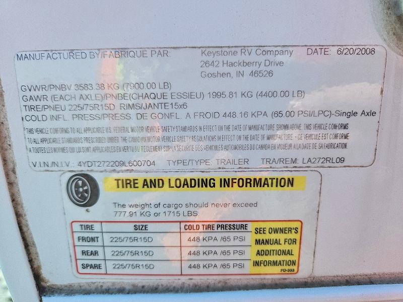 2009 Keystone Laredo Camper