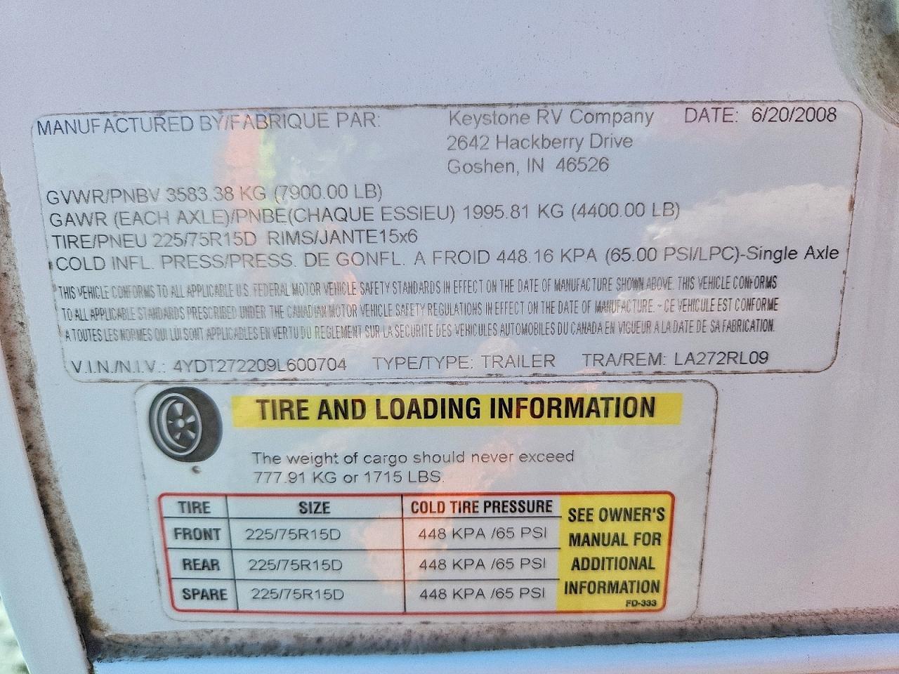 2009 Keystone Laredo Camper