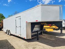 Salvage trucks for sale at Wichita, KS auction: 2008 Doolittle FD-304 Enclosed Cargo Trailer
