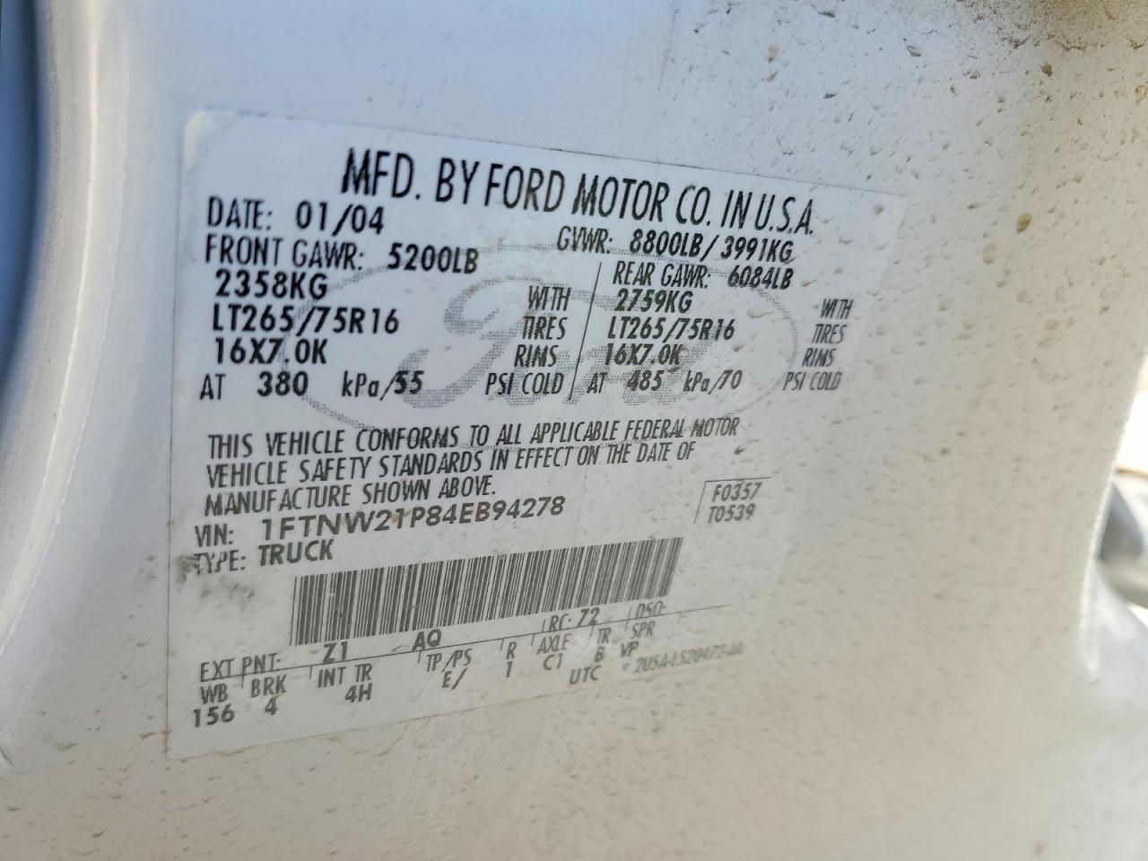 2004 Ford F250 Super Duty