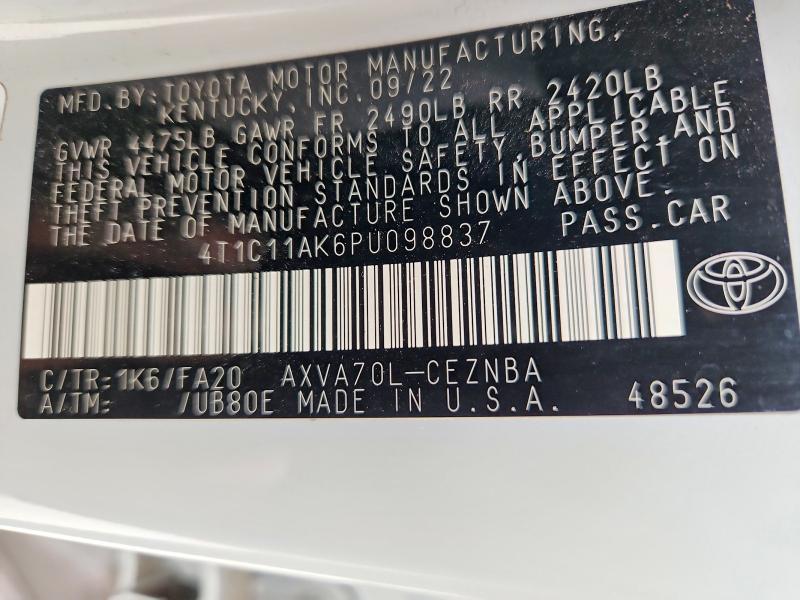 2023 Toyota Camry le