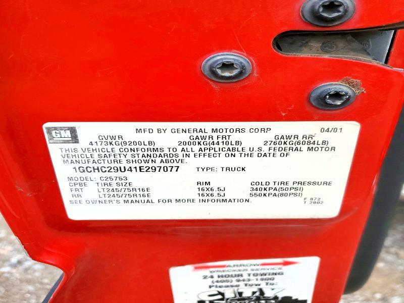 2001 Chev Silverado C2500 Heavy Duty