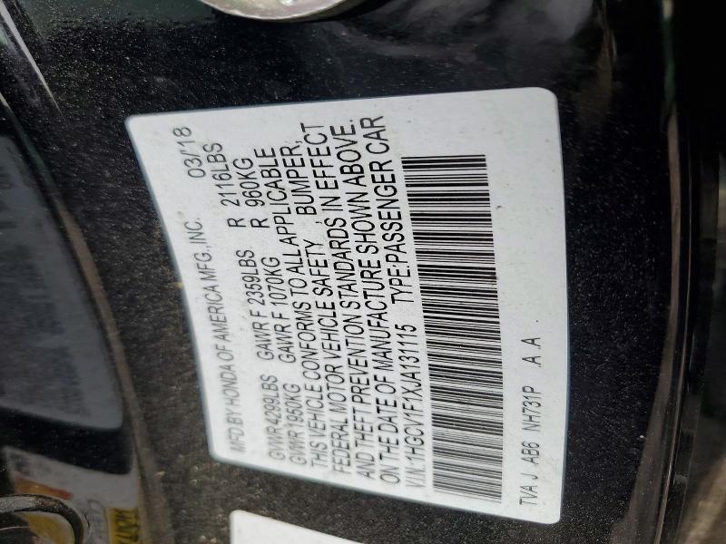 2018 Honda Accord lx
