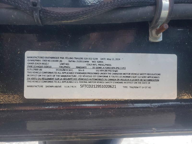 2025 Felling FT-14DT HD Dump Trailer