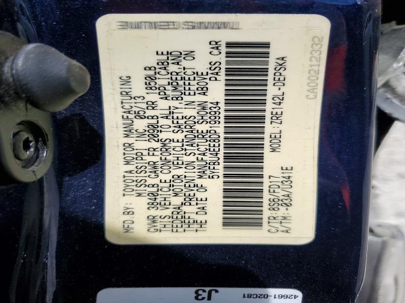 2013 Toyota Corolla s