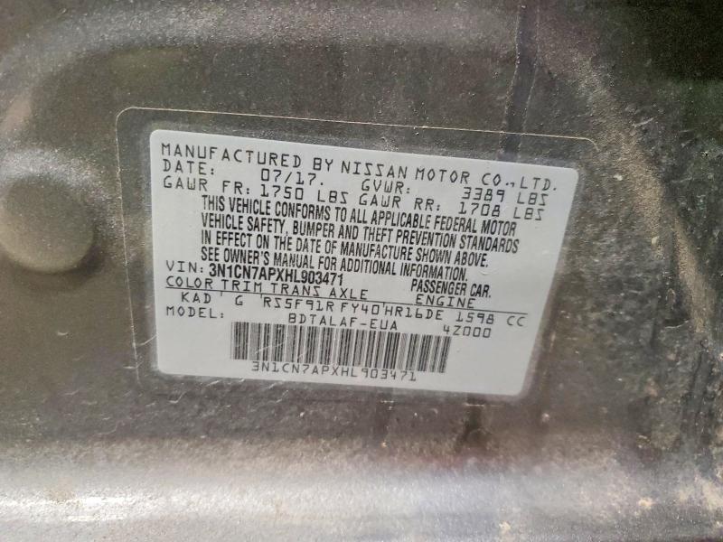 2017 Nissan Versa 1.6 s