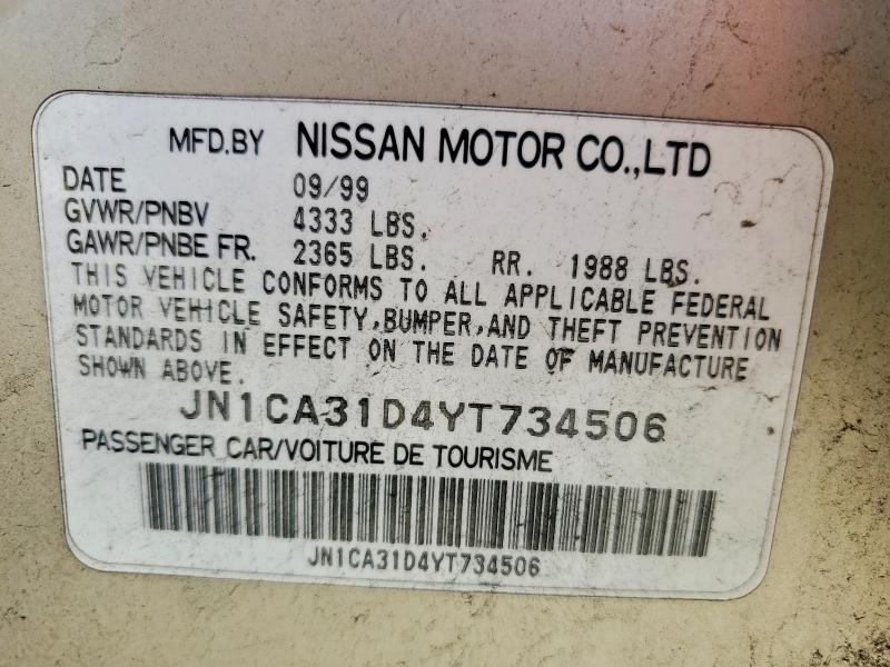 2000 Nissan Maxima gxe