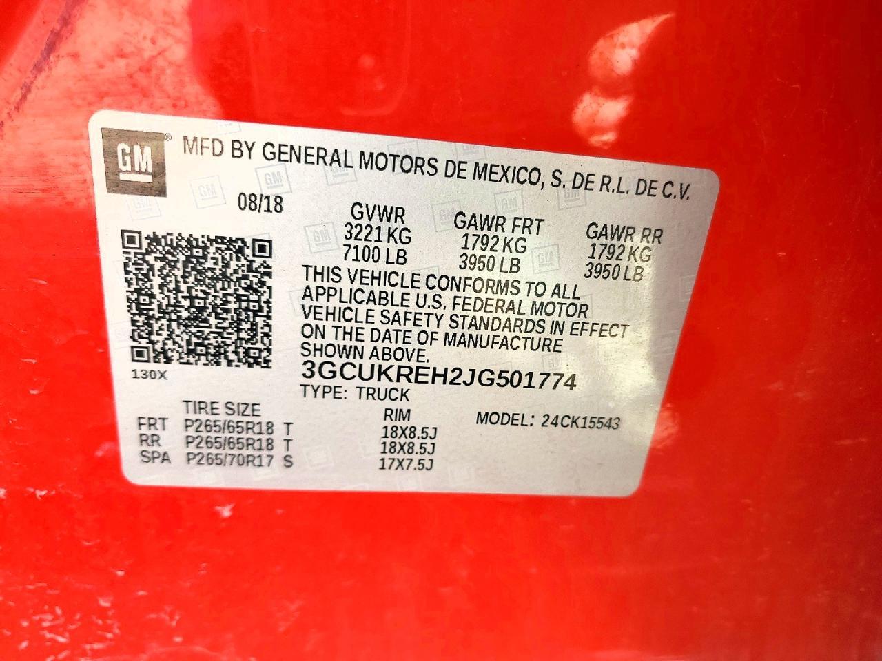 2018 Chevrolet Silverado K1500 LT