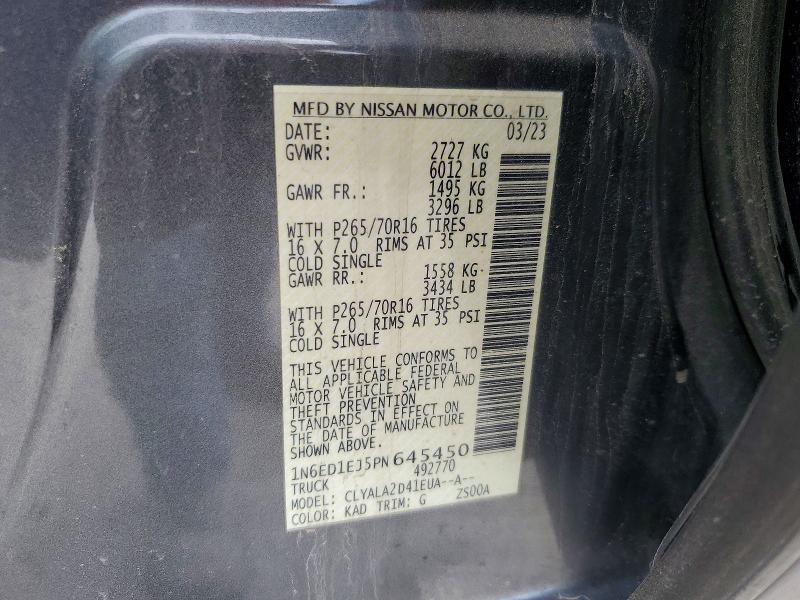 2023 Nissan Frontier S 3.8L V6