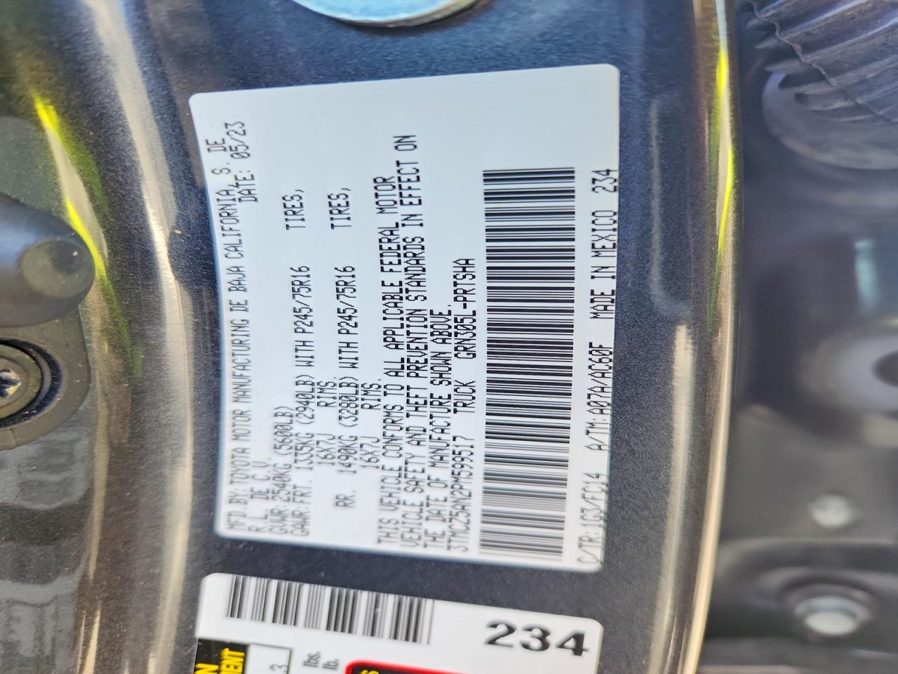 2023 Toyota Tacoma SR5 V6