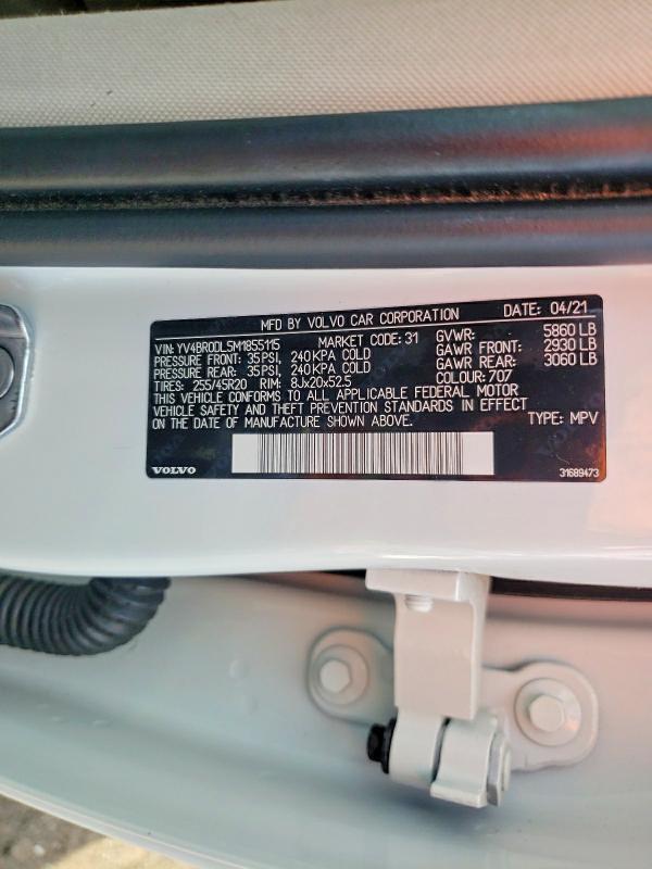 2021 Volvo Xc60 T8 Recharge Inscription