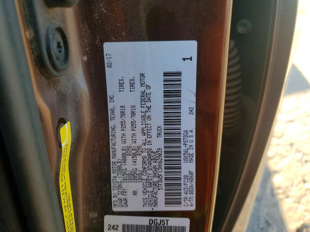 2017 Toyota Tundra SR5